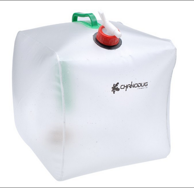 夏诺多吉便携大容量水壶 20L折叠水壶PVC塑料水桶水袋储水包户外
