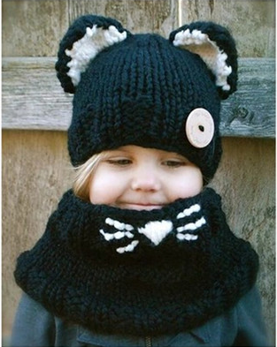 儿童冬季新款儿童婴儿加绒加厚毛线帽子宝宝保暖护耳帽女童韩版潮