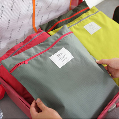 韩国旅行收纳袋 多功能收纳袋内衣鞋子整理袋手拎袋便携式手提袋折扣优惠信息