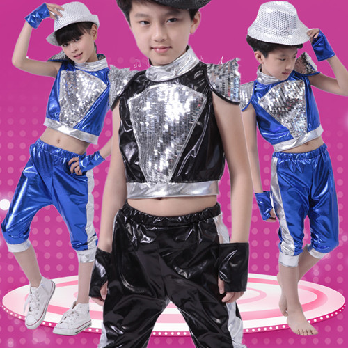 2015新款儿童爵士舞演出服六一现代舞表演服劲舞街舞裤装舞蹈服