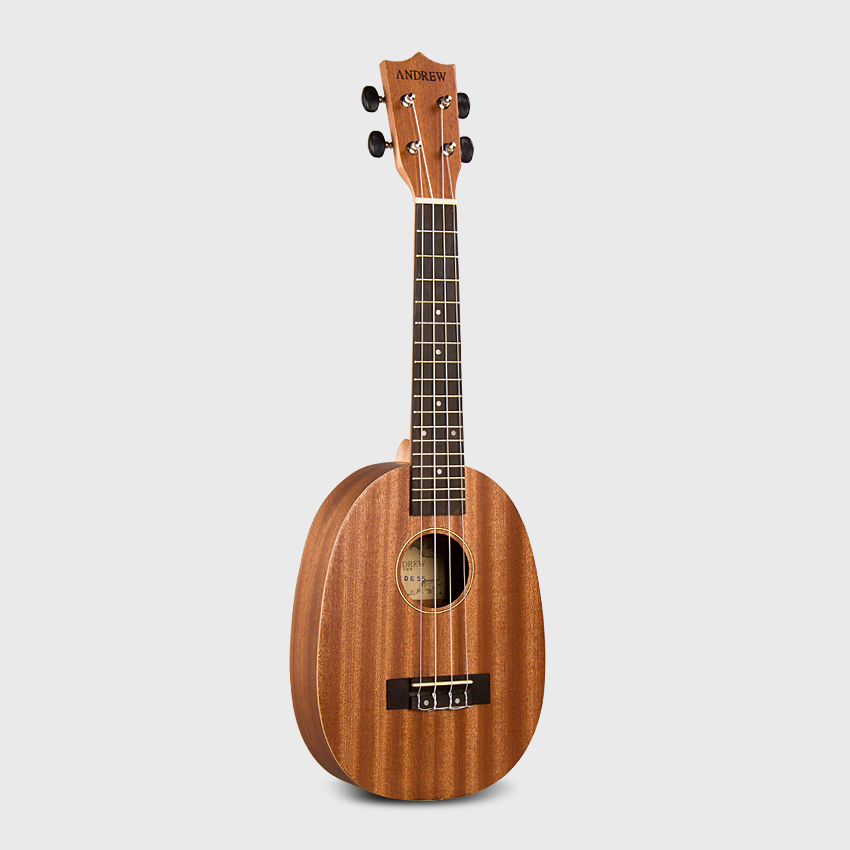 安德鲁旗舰店 21 23寸菠萝型桃花心尤克里里ukulele小吉他 包邮