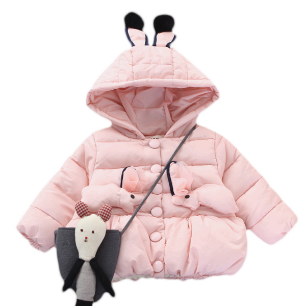 0-1-2-3岁女宝宝冬装棉衣外套韩版加绒加厚女童棉袄棉服婴儿衣服