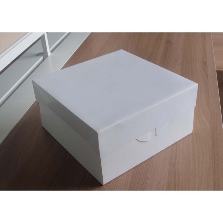 白色12英寸蛋糕盒 箔纸底托蛋糕盒 西点盒 点心盒 厂家直销批发