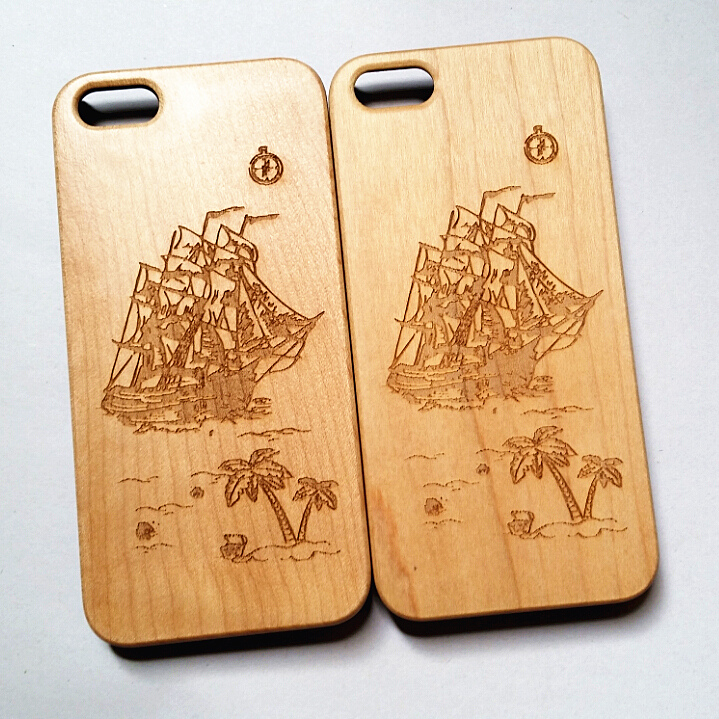 苹果iphone5S木壳雕刻木质手机壳PC底 5代单底木竹壳保护套5s外壳