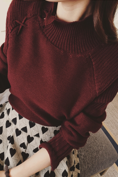 2015韩版秋冬半高领毛衣套头女宽松针织衫学生加厚粗打底衫立领折扣优惠信息