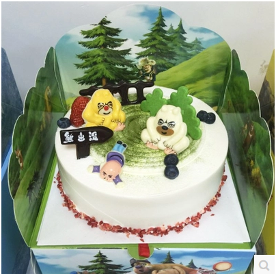 郑州3D生日蛋糕店送货上门天然乳脂奶油熊出没冰雪奇缘小黄人折扣优惠信息