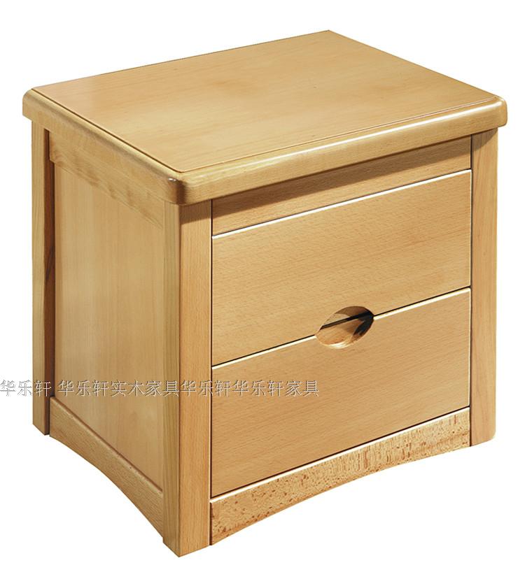 包邮榉木床头柜 实木床头柜 结实厚重耐用耐看 田园实木家具