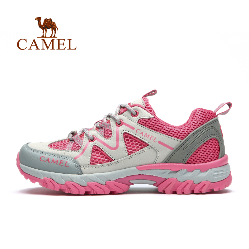 CAMEL骆驼户外登山鞋女款2015春夏季网面徒步鞋钓鱼鞋越野跑鞋折扣优惠信息