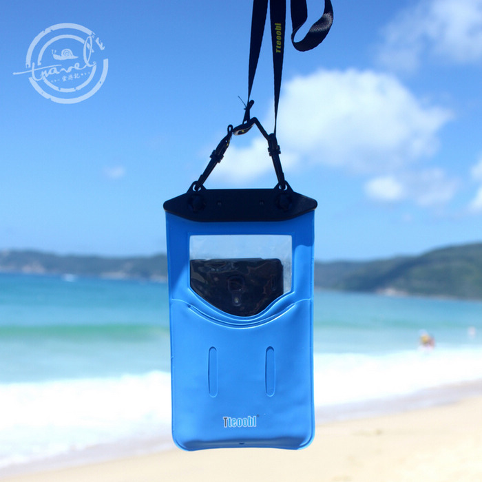 特比乐大号手机20米防水套袋 5寸以上手机通用海边旅游浮潜水必备折扣优惠信息