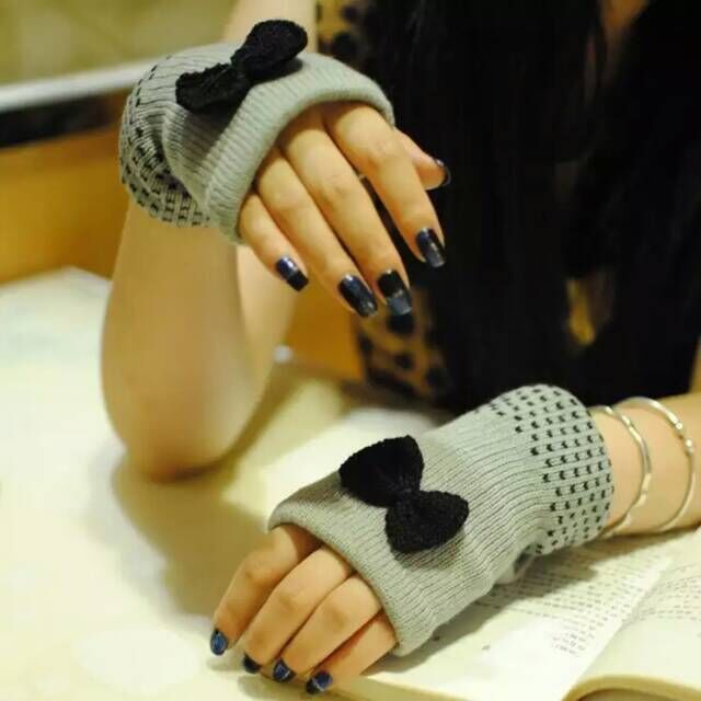 2015春秋冬韩版半指手套男女情侣冬季保暖手套电脑半指漏指女手套