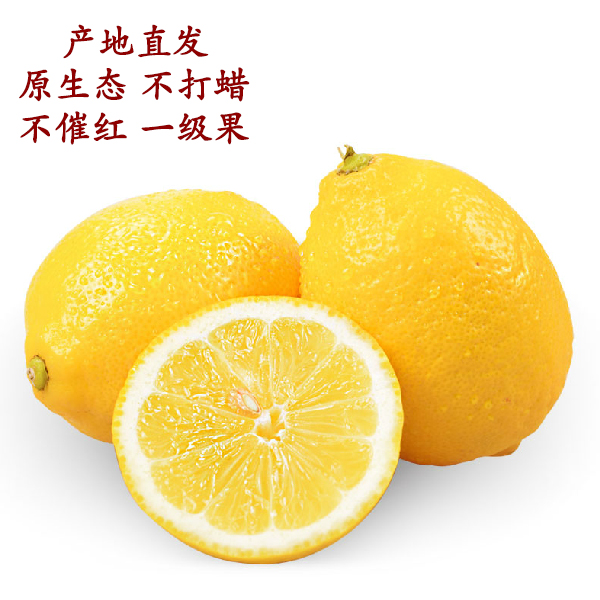 四川安岳柠檬 新鲜进口尤力克 大柠檬 黄柠檬 现摘现发 2斤包邮