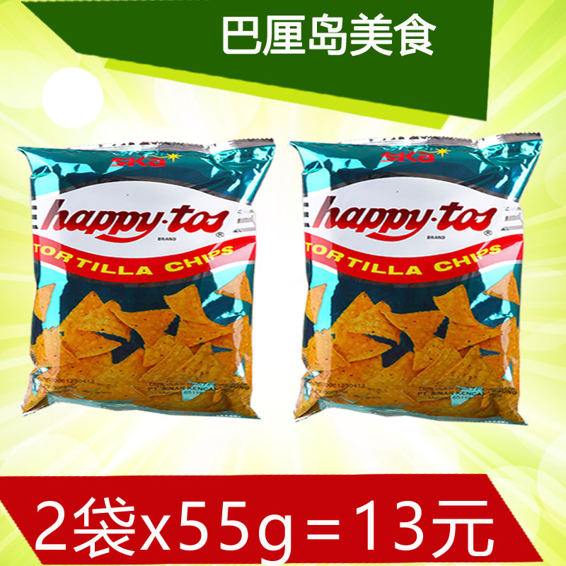 印尼原装进口哈皮兔芝士薯片玉米片 55gX2 膨化 休闲儿童零食品折扣优惠信息