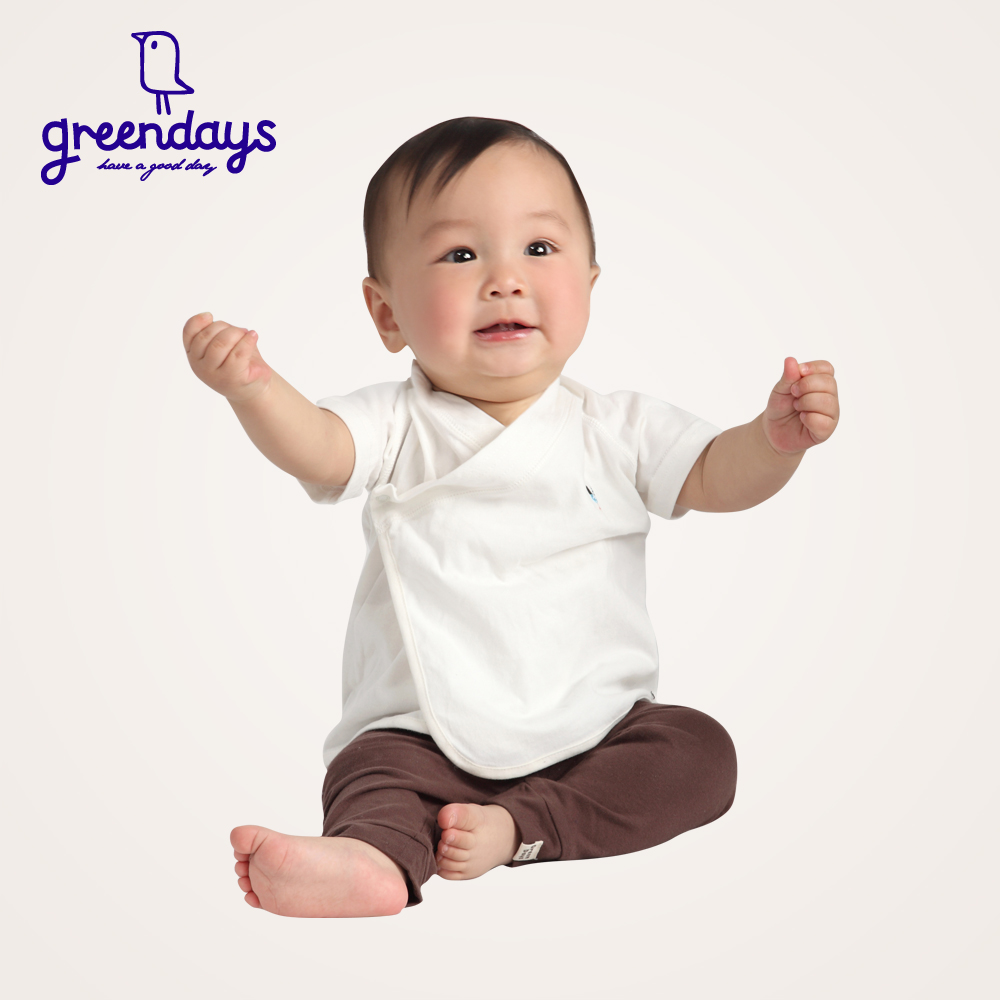 greendays绿叠子有机棉 新生儿纯棉和尚服婴儿短袖护肚衣贴身内衣折扣优惠信息