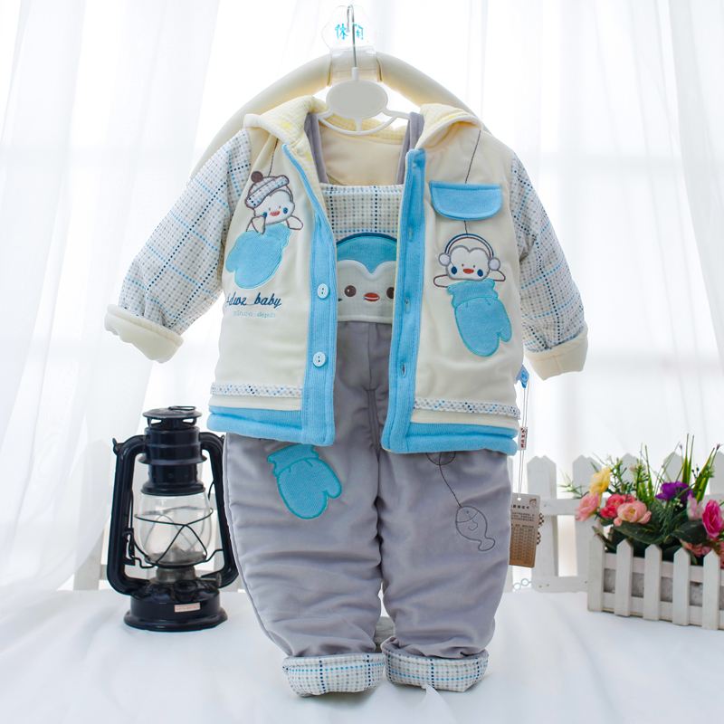 珊迪王子秋冬新款婴幼儿棉衣套装宝宝棉袄两件套加厚全棉卡通棉服折扣优惠信息
