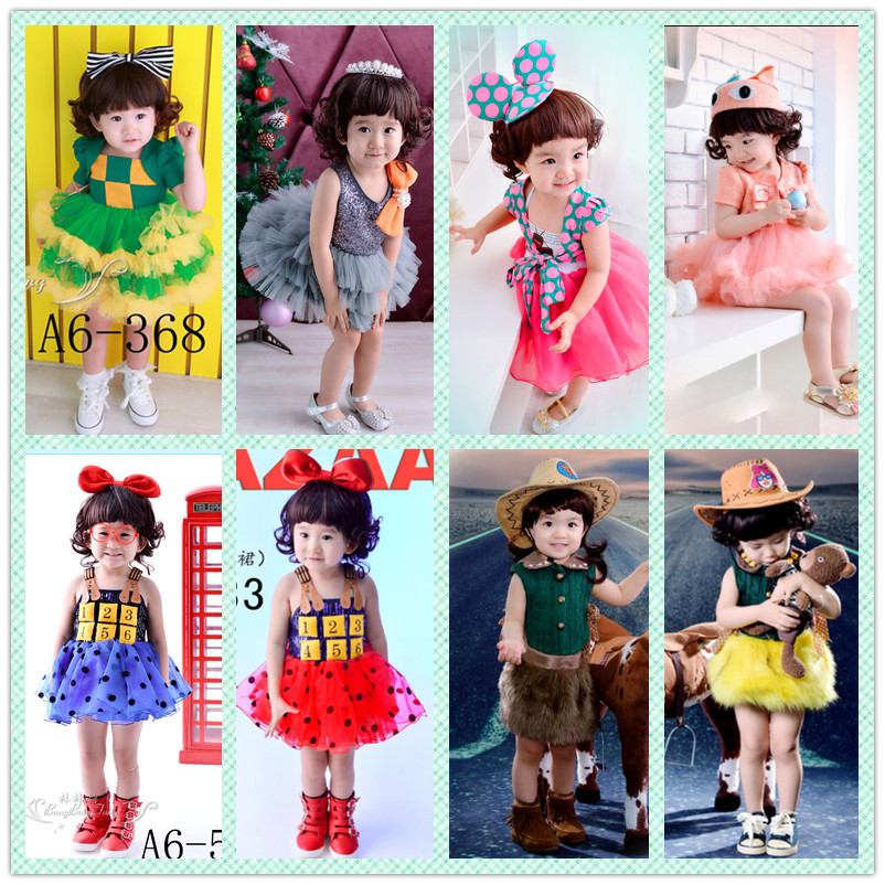 2016新款儿童摄影服装影楼拍照摄影韩版服饰照相女童装批发A6-368