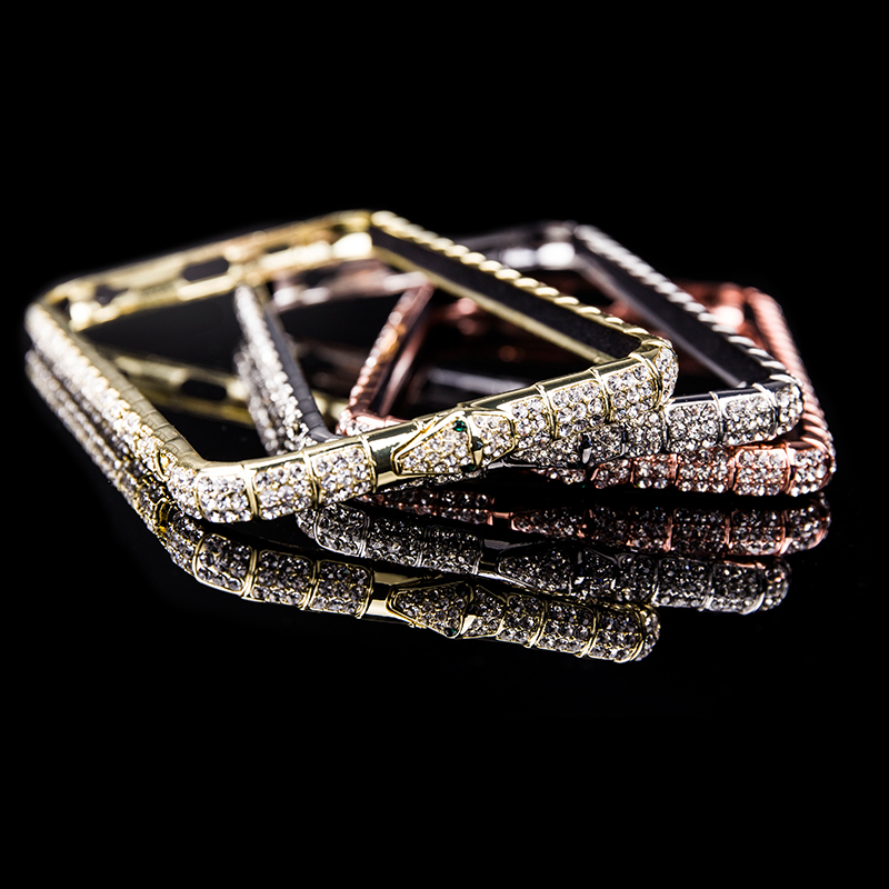 iphone6 plus镶钻金属边框 苹果6手机壳带钻 4.7寸钻石边框保护套折扣优惠信息