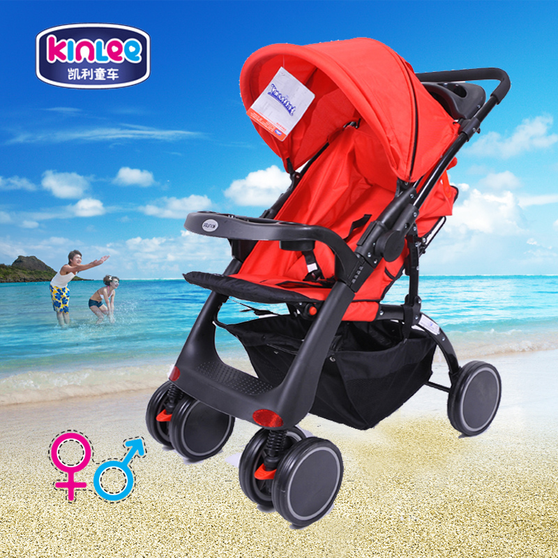 婴儿车高景观童车宝宝轻便婴儿手推车可坐可平躺婴儿推车折叠伞车