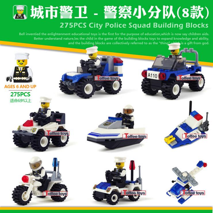 兼容乐高积木拼装军事警察工程玩具 儿童男孩益智拼插积木5-6-8岁