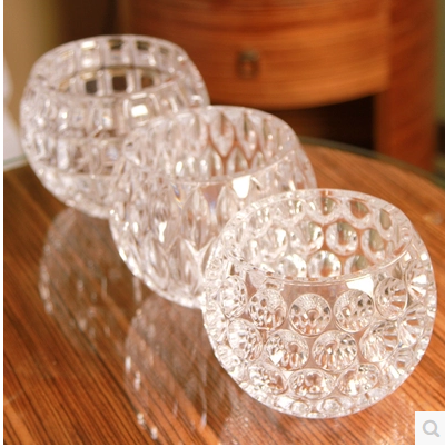 透明玻璃圆球形花瓶水晶球厚重水培花盆欧式现代时尚家居摆件