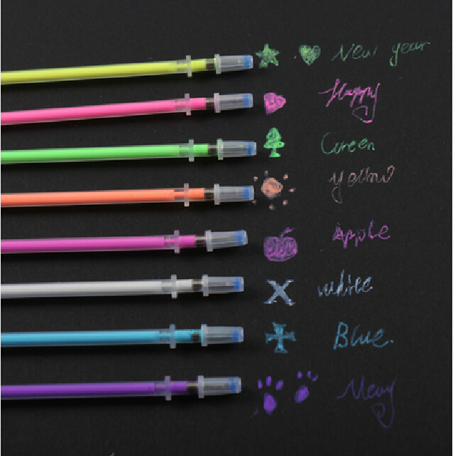 【DIY相册必备】水彩笔 中性笔 粉彩笔 水粉笔8色套装