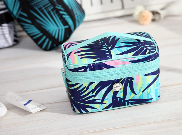 英国品牌夏威夷风情树叶大容量拉链手提收纳包旅行洗漱包化妆包折扣优惠信息