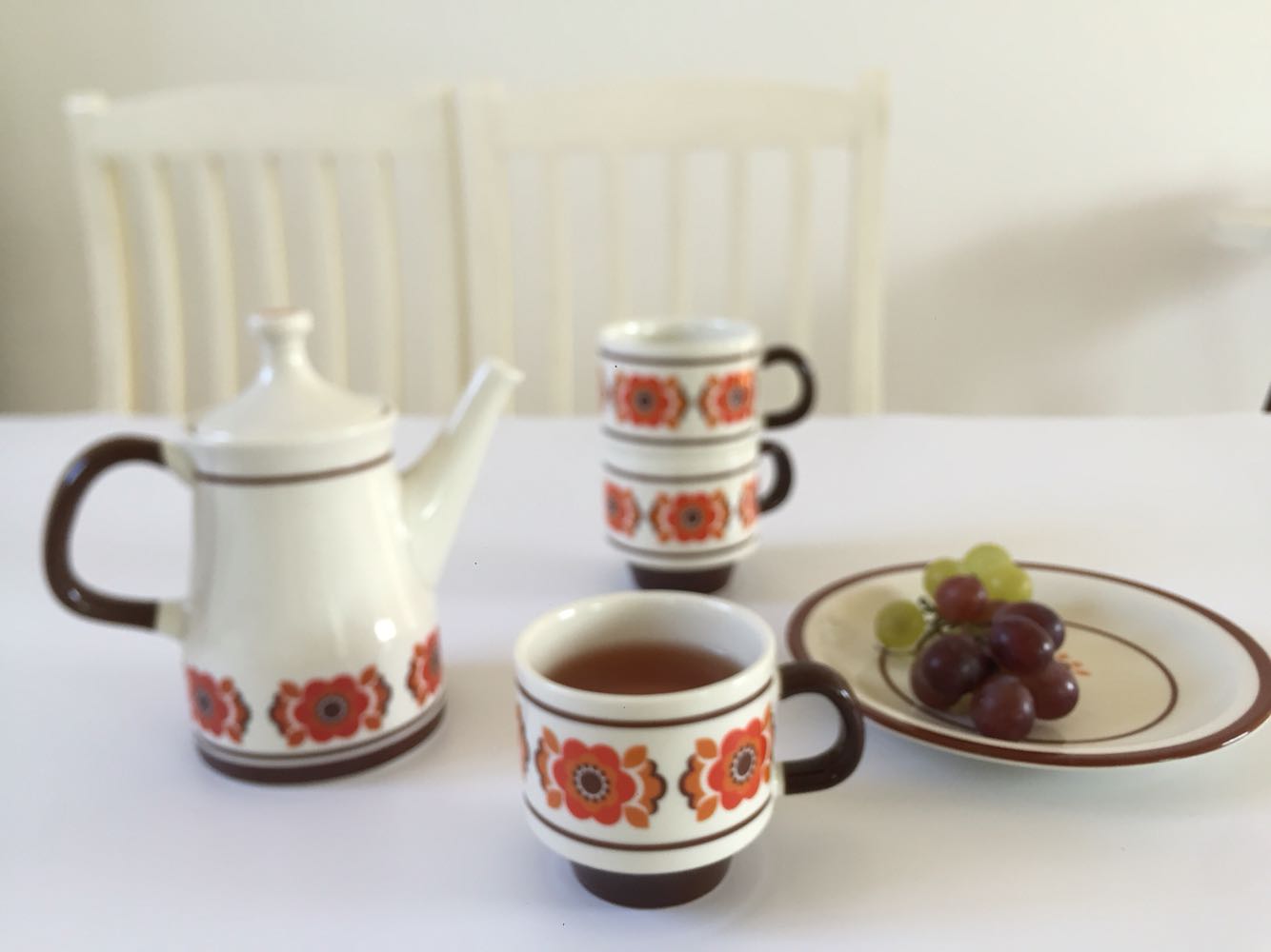 北欧风格茶壶小红花陶瓷整套茶具 小清新下午茶茶具 结婚礼物茶具折扣优惠信息