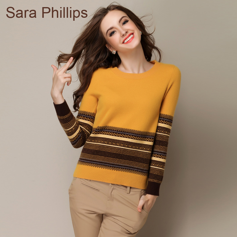 saraphillips 澳洲进口山羊绒 女羊绒衫 纯羊绒 套头贴身新款毛衣