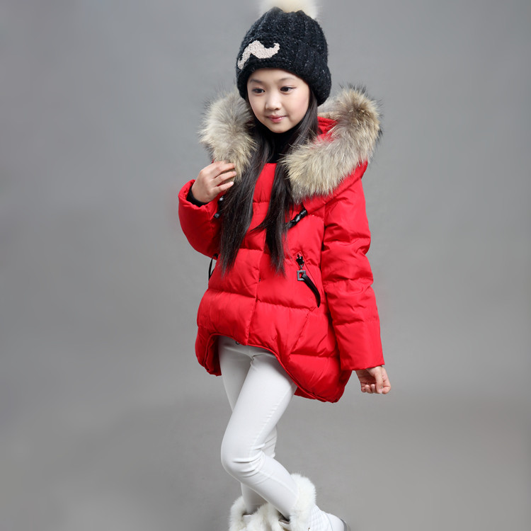 儿童装冬款女童加厚保暖连帽棉衣2015韩版中大童羽绒棉服棉袄外套