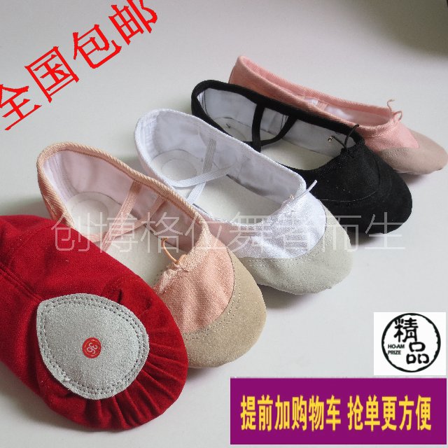 儿童舞蹈鞋芭蕾舞鞋女童猫爪鞋软底幼儿中国舞女式跳舞鞋女平底