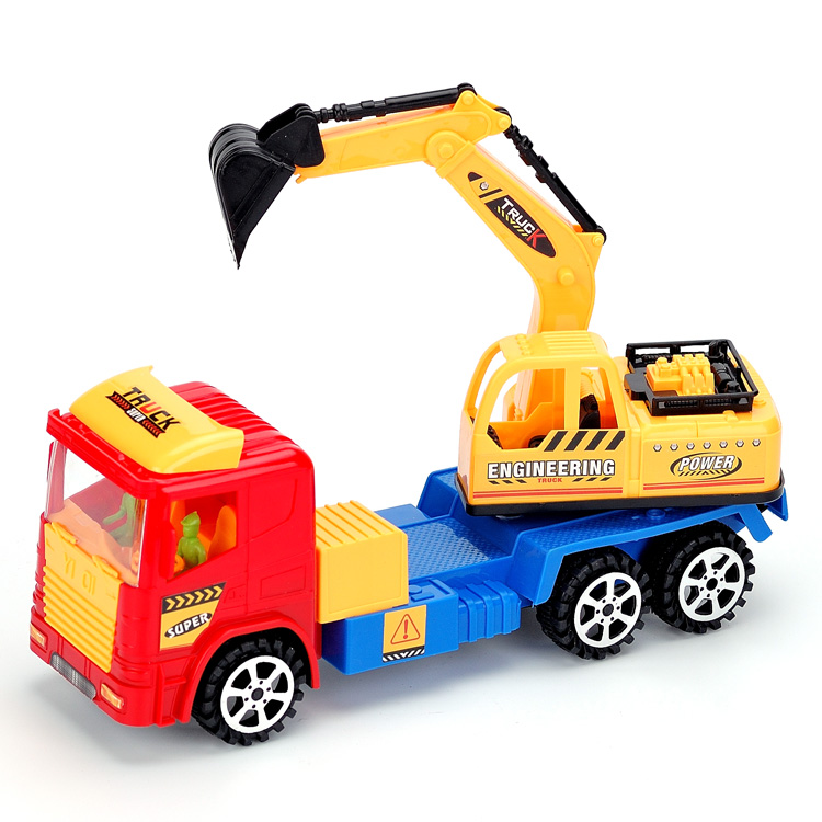 儿童玩具车工程车 男童玩具大号惯性车挖机礼物 2-3-4-5-6岁