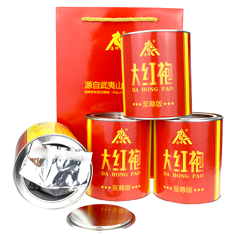 【四罐400克】大红袍茶叶 乌龙茶大红袍武夷岩茶 茶叶礼盒装