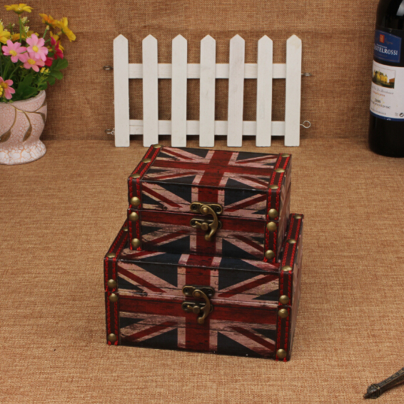 复古英伦风收纳盒化妆盒 欧式英国旗珠宝首饰盒藏宝盒 创意礼物折扣优惠信息