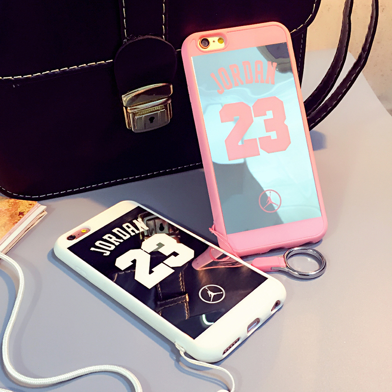 新款iPhone6s手机壳4.7寸苹果6plus简约挂绳保护套6S硅胶镜面外壳折扣优惠信息