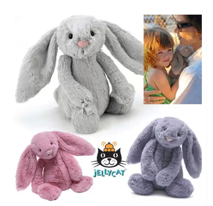 TFBOYS王源同款英国邦尼兔安抚婴儿毛绒玩具公仔娃娃生日礼品礼物