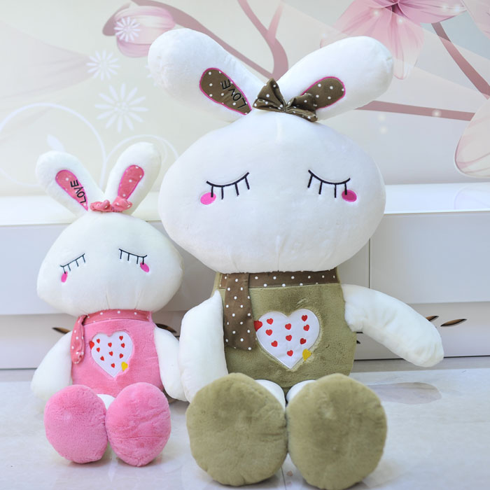 大号小白兔子毛绒玩具公仔LOVE兔布娃娃玩偶七夕情人节礼物 包邮