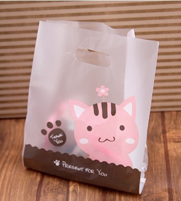 烘焙包装可爱猫咪手提塑料包装袋饼干盒月饼盒袋雪媚娘手拎袋折扣优惠信息