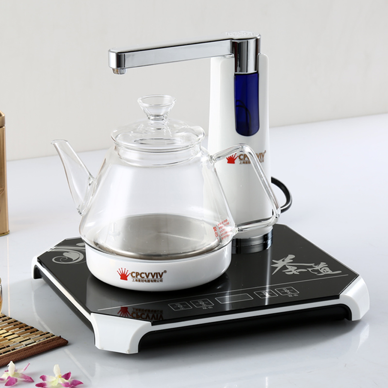 包邮自动上水壶玻璃电热水壶 抽水烧水二合一组合煮茶器茶具套装折扣优惠信息