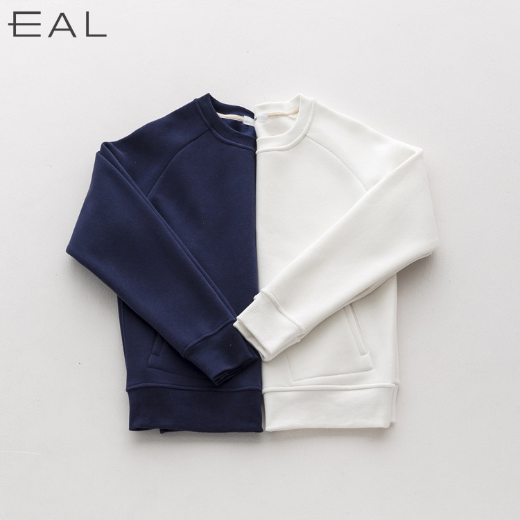 EAL正品2015秋冬装新款女时尚简约长袖套头加绒加厚卫衣Y853