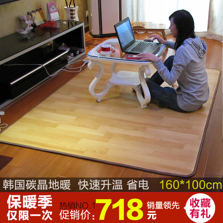 包邮促销碳晶地暖垫 电热地垫 电热地毯 地热毯 地暖垫160*100