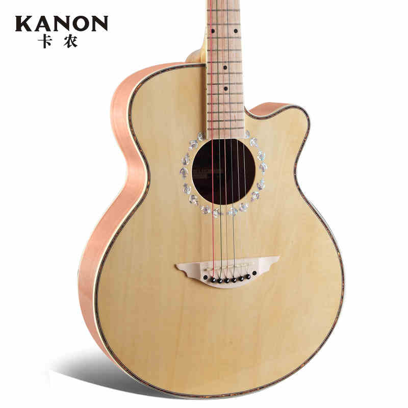 正品KANON卡农40寸民谣吉它新手初学入门练习木吉他GS-1送豪礼