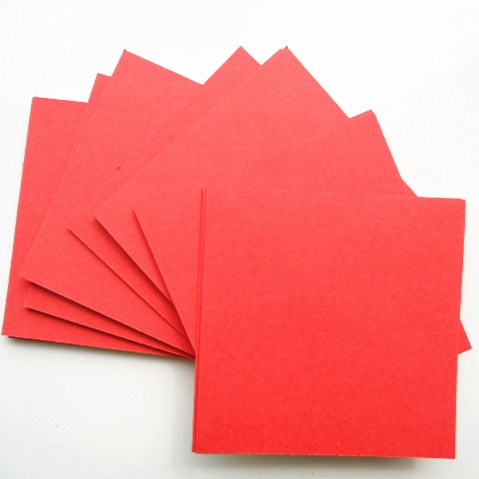 纯色手工折纸 大红色爱心 单色 可选色 千纸鹤 大全 折纸材料折扣优惠信息