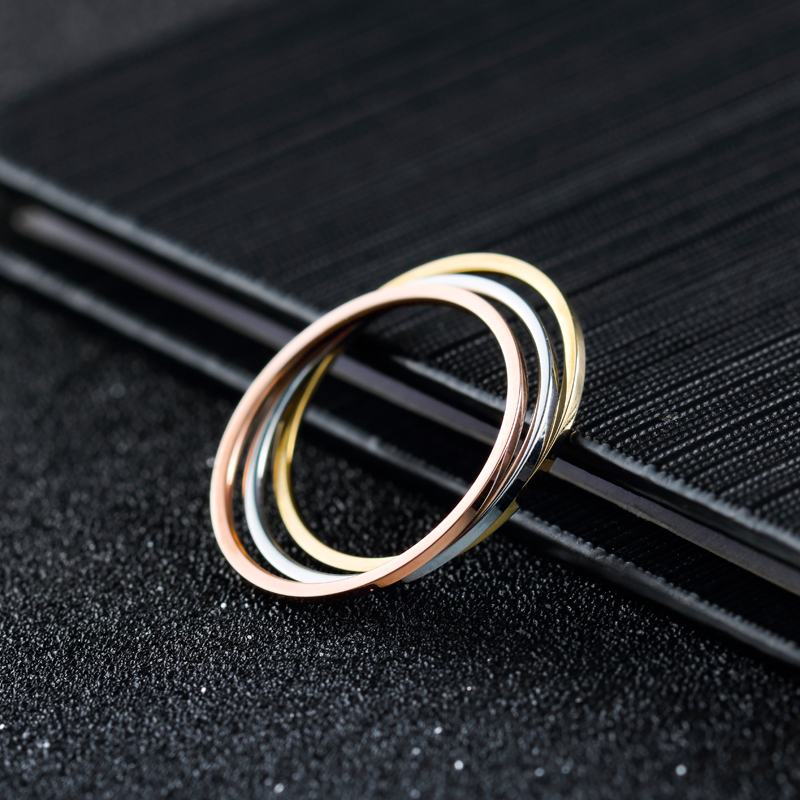日韩版潮人镀18k玫瑰金极细光面关节戒指情侣对戒男女钛钢指环折扣优惠信息