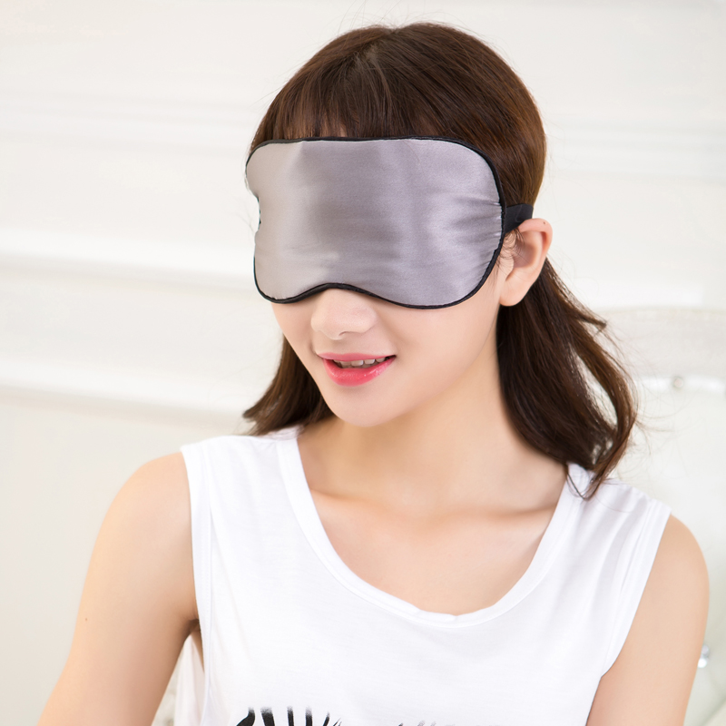 真丝睡眠眼罩 可爱遮光透气男女安神睡觉护眼罩耳塞包邮 冰袋眼罩折扣优惠信息