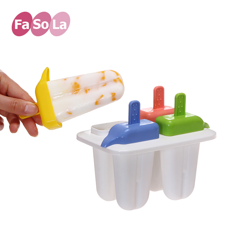 日本Fasola冰激凌雪糕模具冰淇淋冰糕冰棍模具冰棒棒冰制冰块无毒
