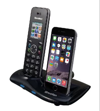 iCreation i700s iphone5sc无线防辐射蓝牙电话充电座机可接固话折扣优惠信息