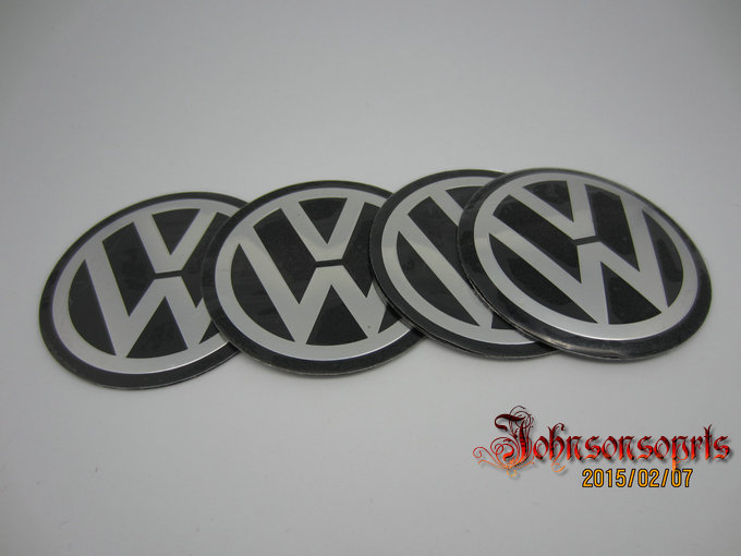 大众VW汽车轮毂中心盖标贴 大众方向盘贴标轮毂盖56.5MM
