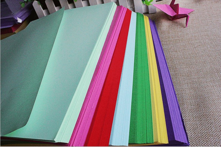 手工彩色纸 折纸 a4彩纸儿童手工纸 手工剪纸 彩纸手工折纸40张
