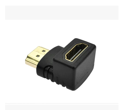 90度HDMI高清线延长转换头 HDMI直角公对母转接头 HDMI高清转接头