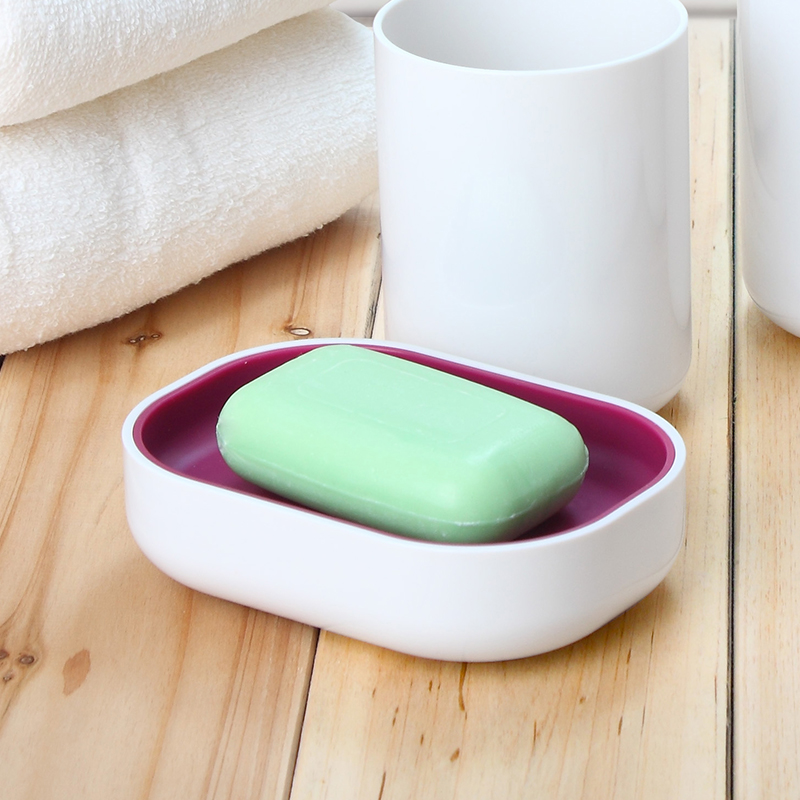 纳川家居创意肥皂盒吸盘肥皂架浴室香皂收纳盒置物架整理盒肥皂碟