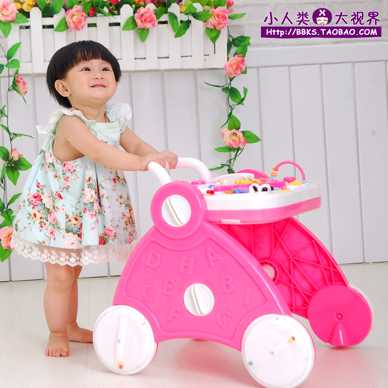 小人类婴儿学步推车玩具车防侧翻多功能宝宝学步车手推车